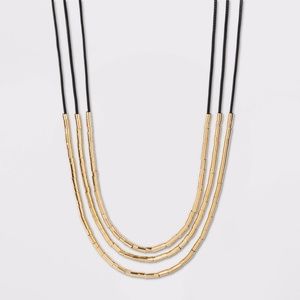 Bead Multilayer Cord Necklace - a New Day™